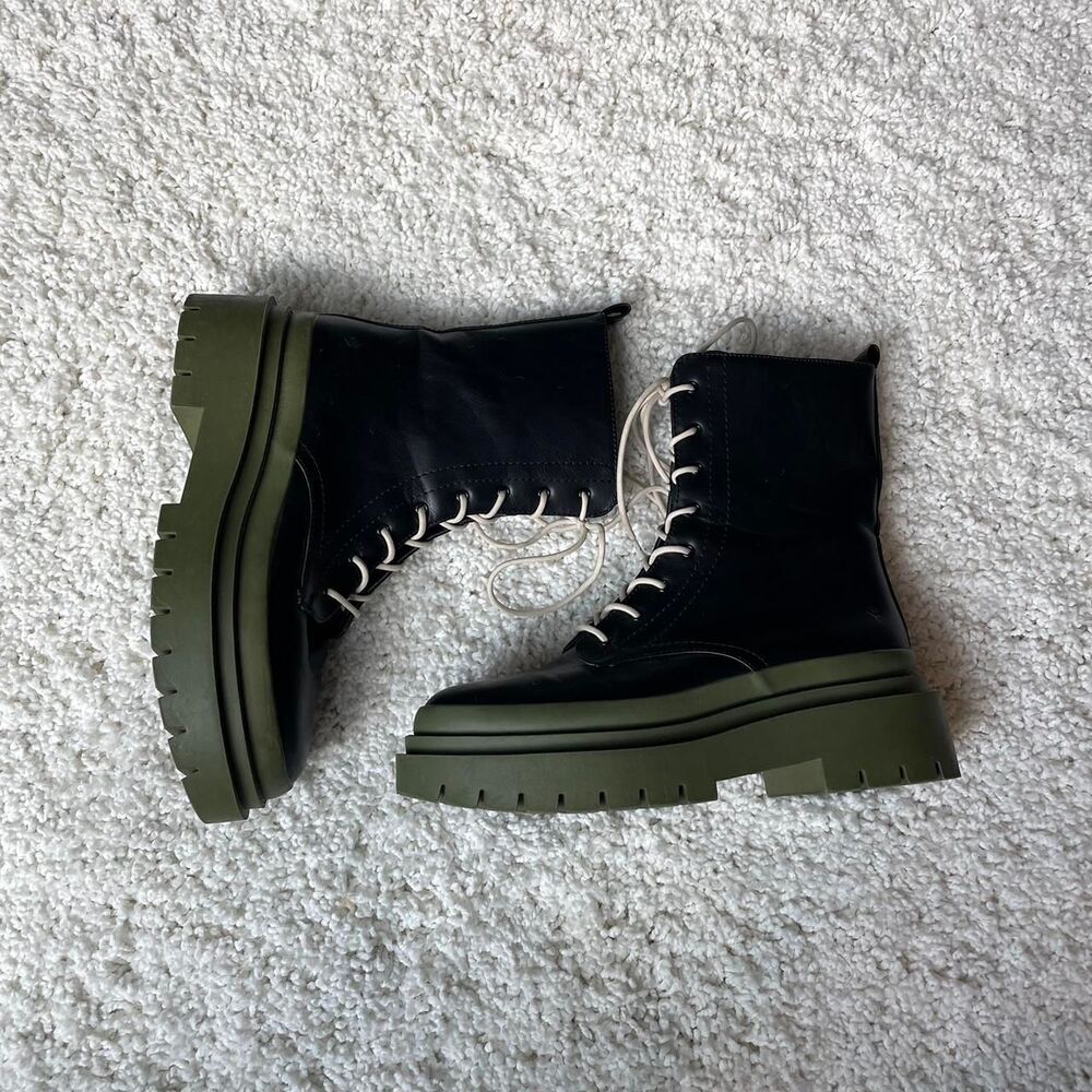 Unbranded Women's Black and Green Boots